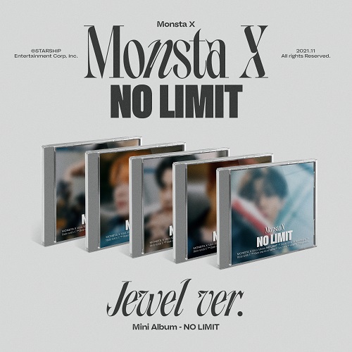 [Random] MONSTA X - [NO LIMIT] Mini 10th Album (Jewel Case Ver. / 5 types)