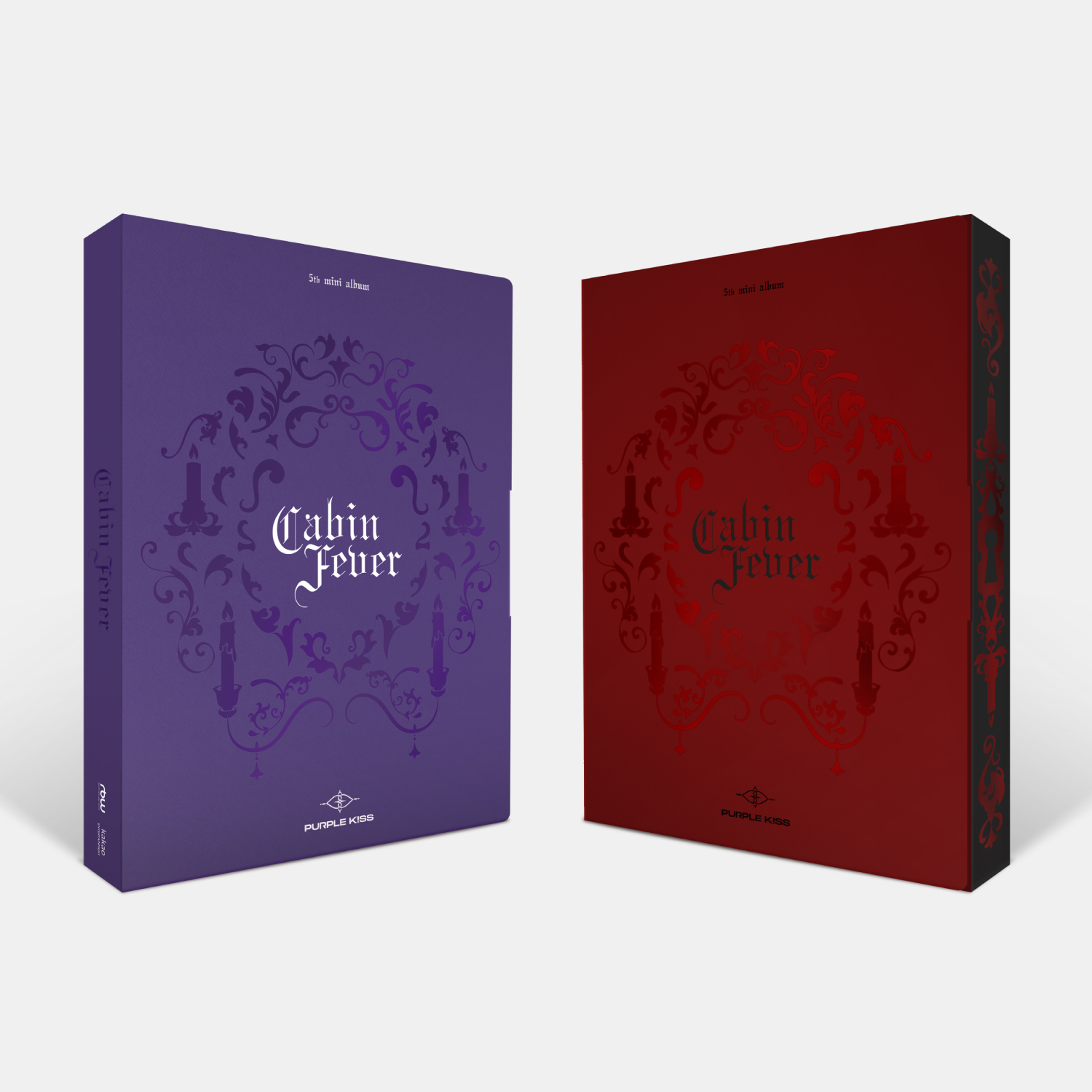 [Set] Purple Kiss - Mini 5th Album [Cabin Fever] (PURPLE + RED Ver.)