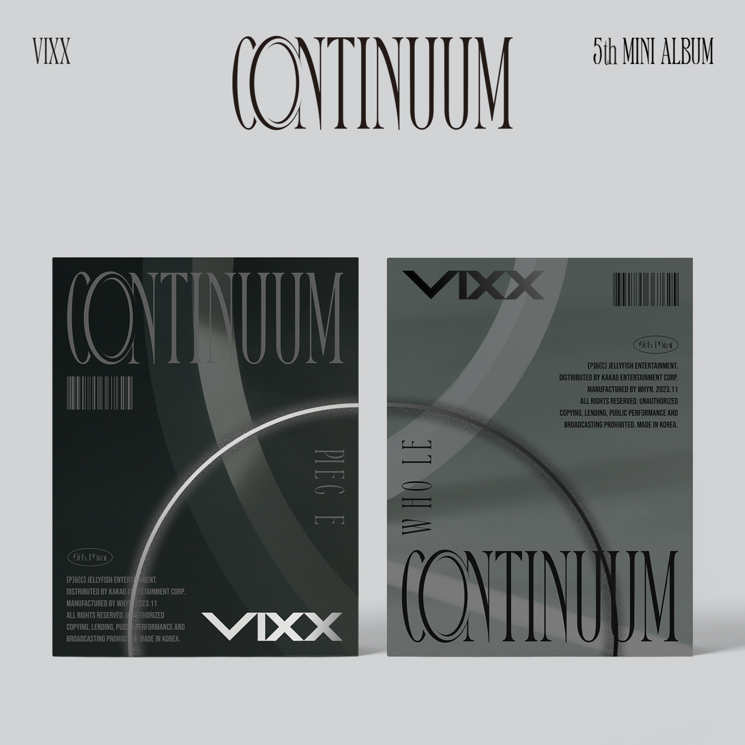 [Set] VIXX Mini 5th album [CONTINUUM] (PIECE + WHOLE ver.)