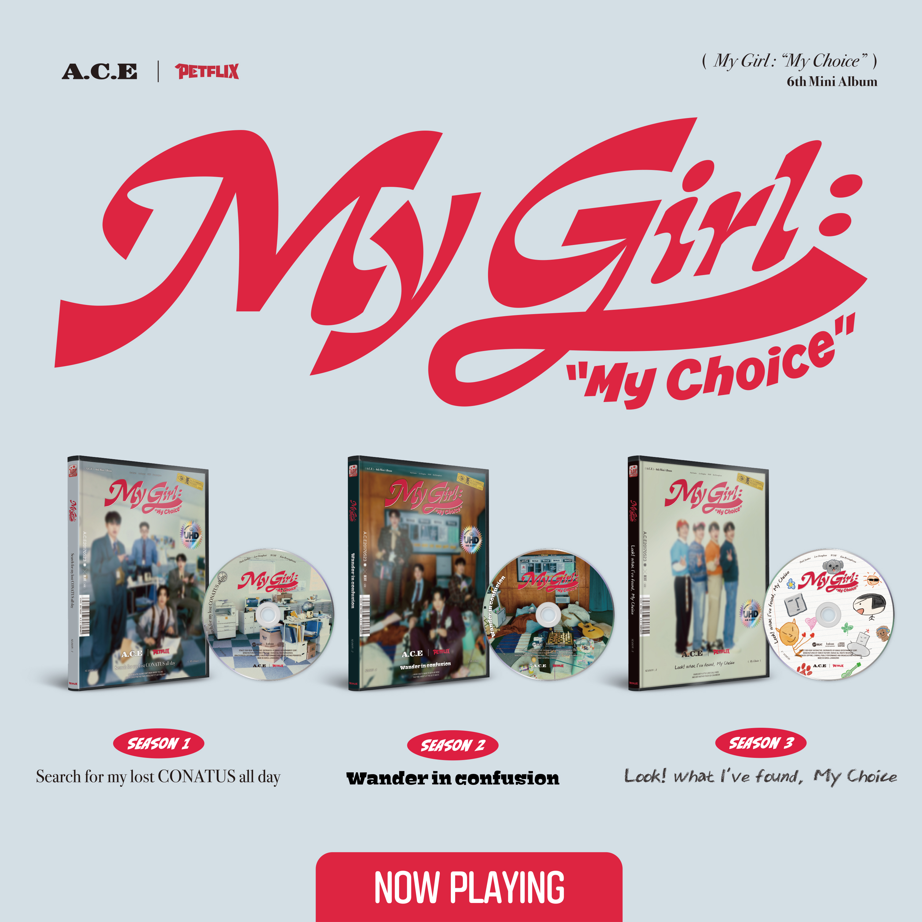 [Set] ACE - Mini 6th Album [My Girl: “My Choice”] (My Girl Season 1+2+3 ver.)