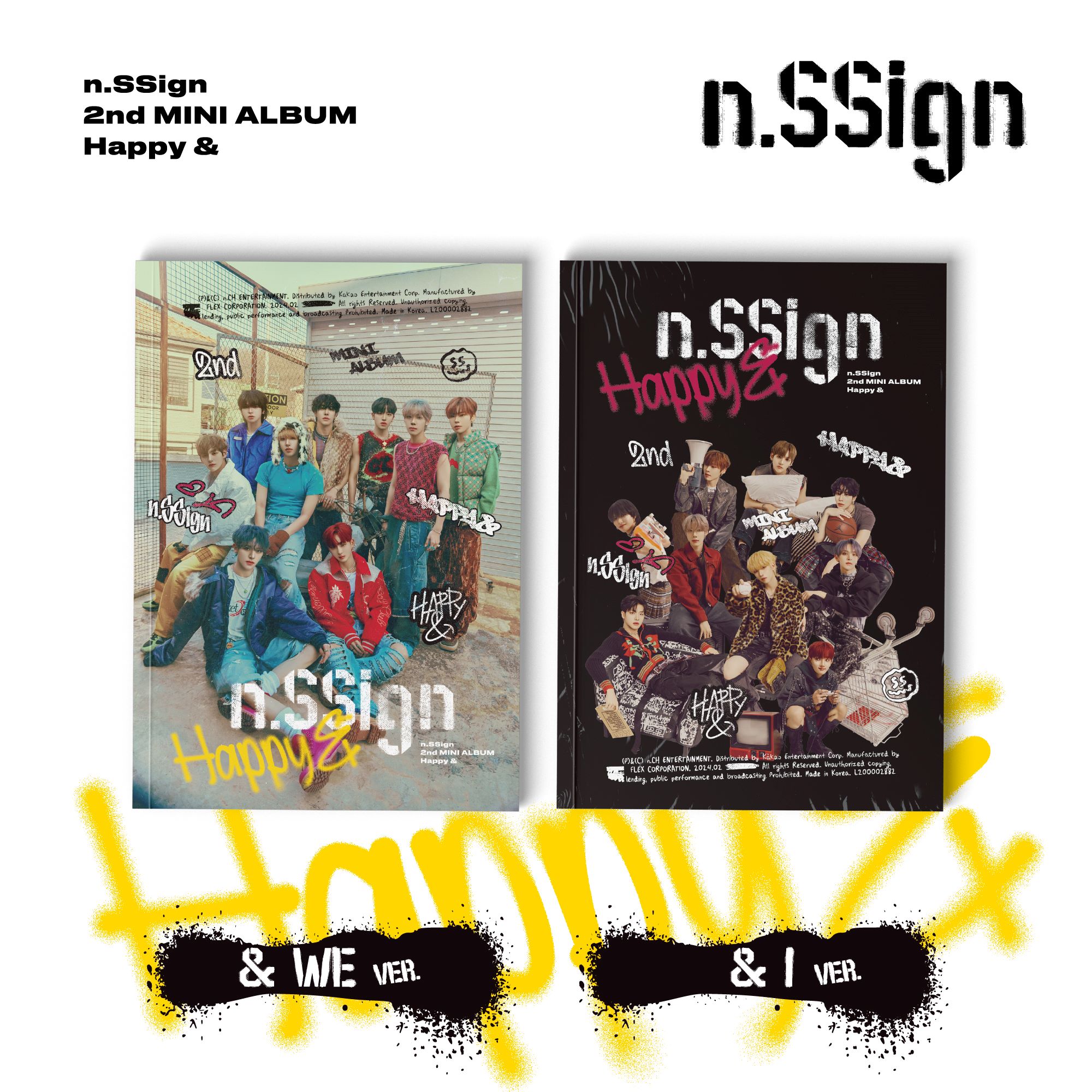 [Set]n.SSign - Mini 2nd Album [Happy &] (& WE / & I ver.)