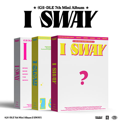 [3-piece set] (G)I-DLE Mini - 7th album [I SWAY] (Wind Ver. / Wave Ver. / Beat Ver.)