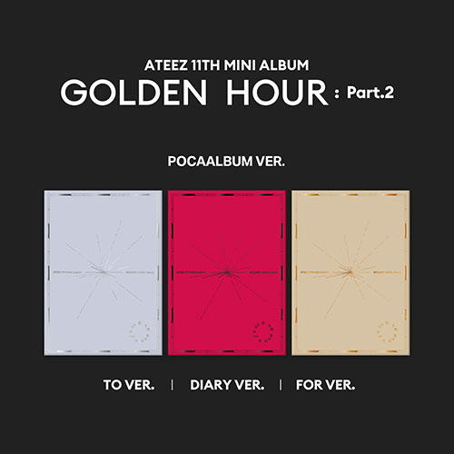 [3-piece set]ATEEZ - 11th Mini Album [GOLDEN HOUR : Part.2] (POCAALBUM)