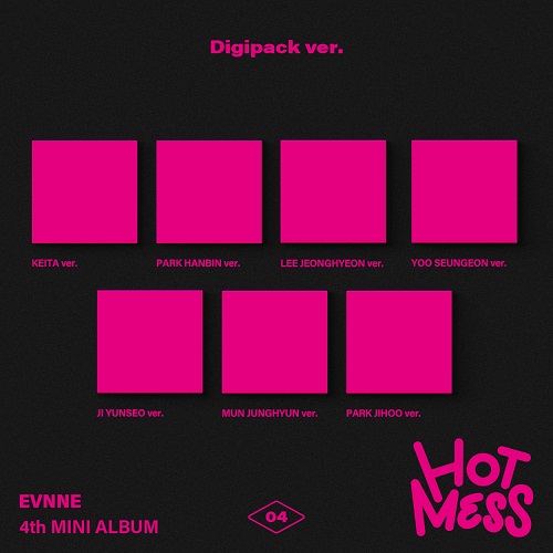 [7-piece set] EVNNE - 4th MINI ALBUM [HOT MESS] (Digipack Ver.)